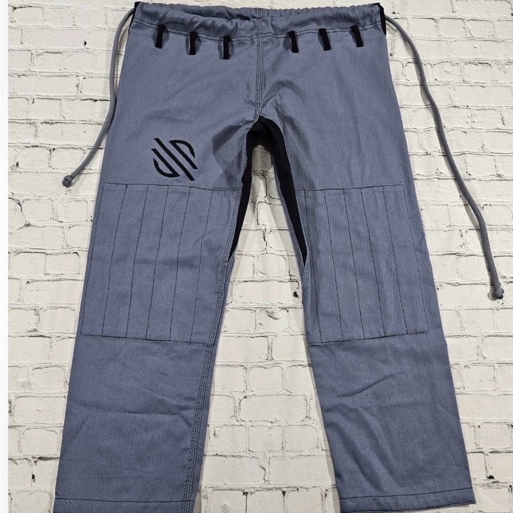 Sanabul Gray Black Gi Jiu Jitsu Grappling Judo PANTS SZ A2 XL